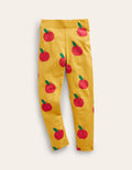 Lustige Leggings-Ölgelb Äpfel
