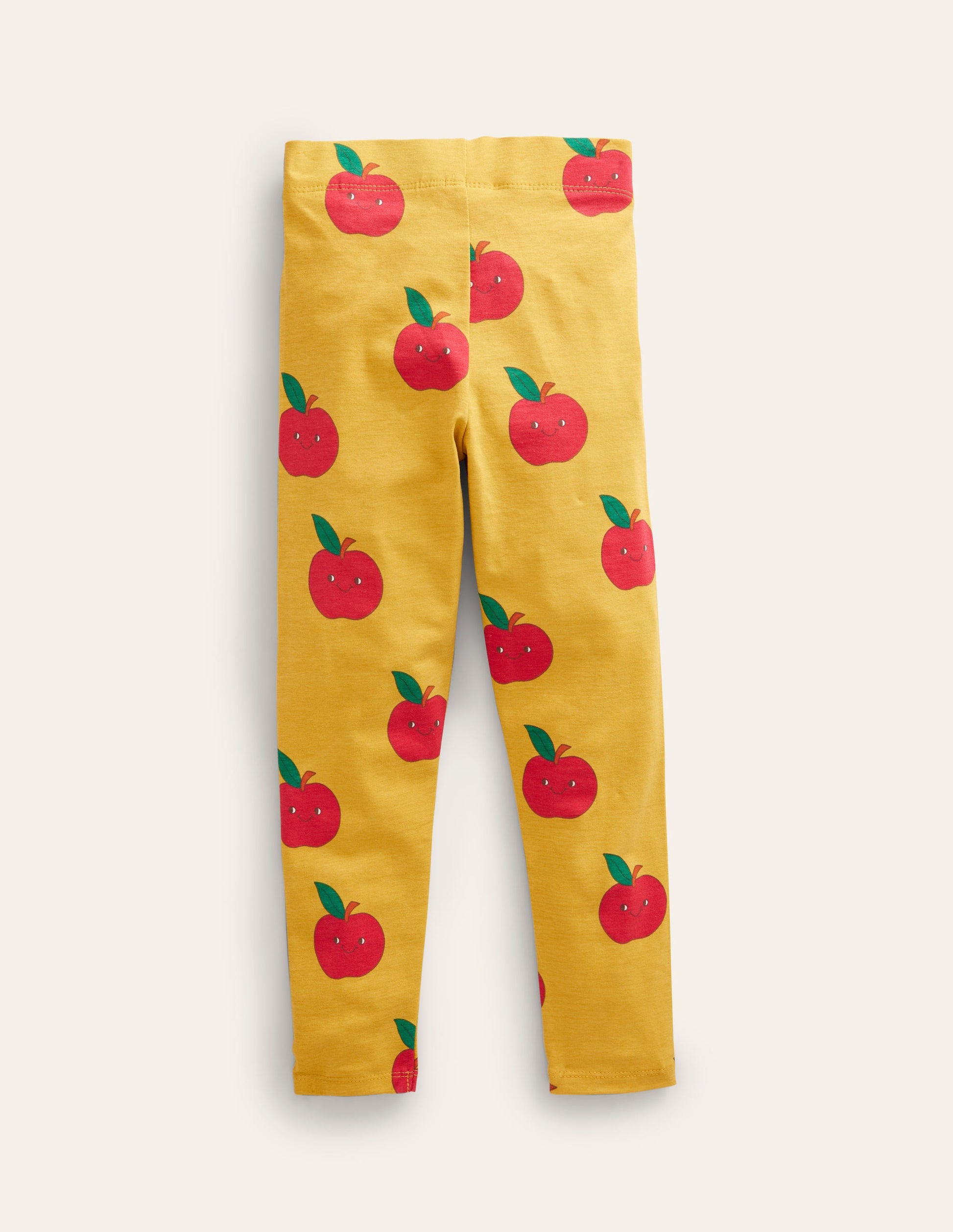 Lustige Leggings-Ölgelb Äpfel-2