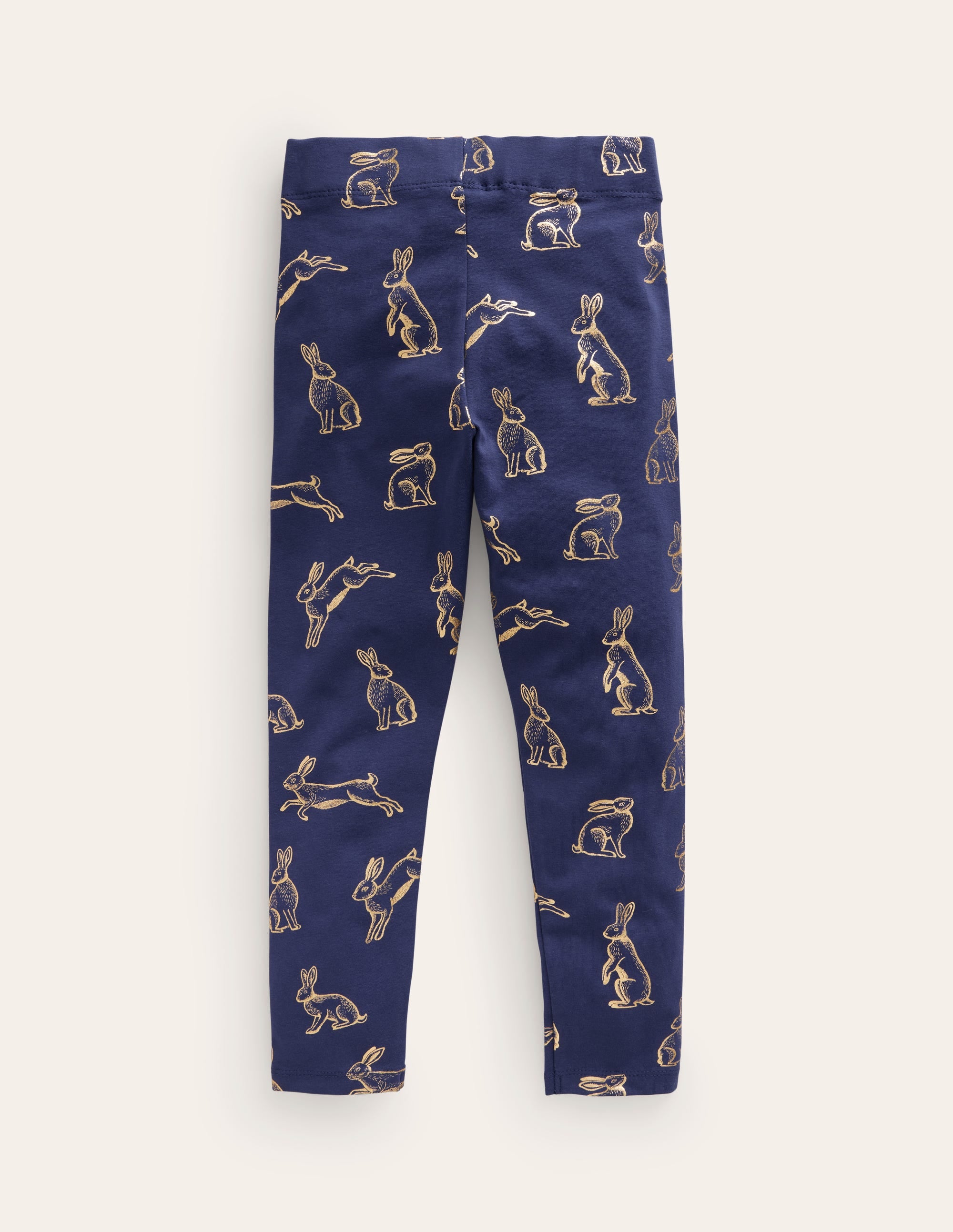 Legging fun-Lapins métallisés bleu marine universitaire - Image 2