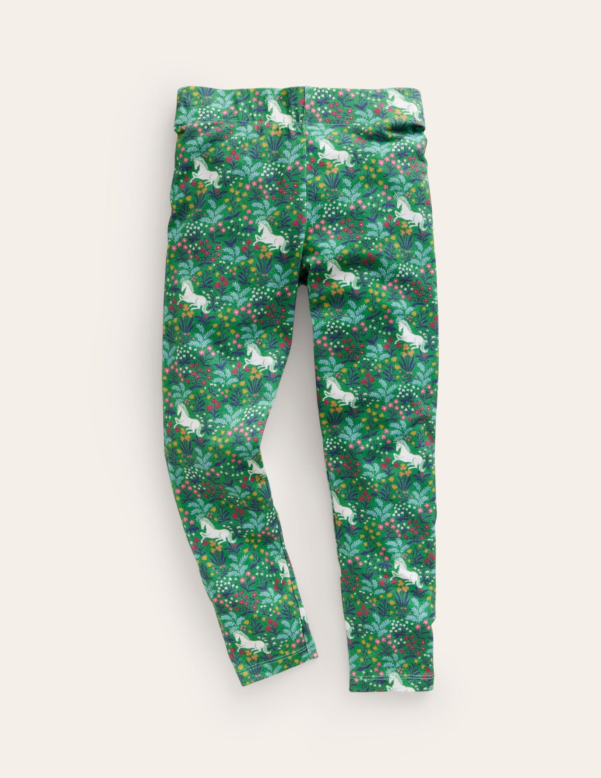 Legging fun-Licornes vert profond-1