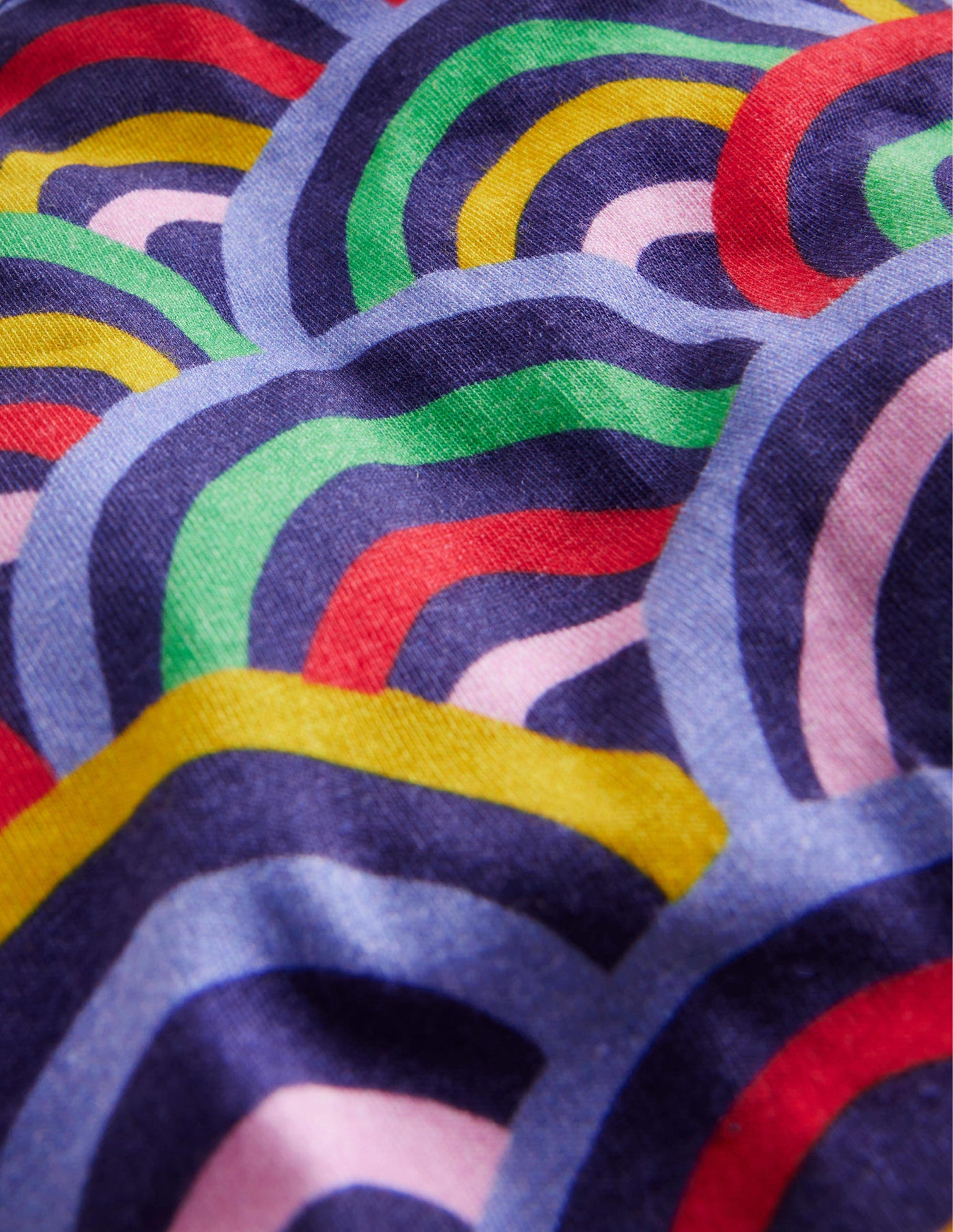 Legging fun-Arc-en-ciel multi bleu marine-3