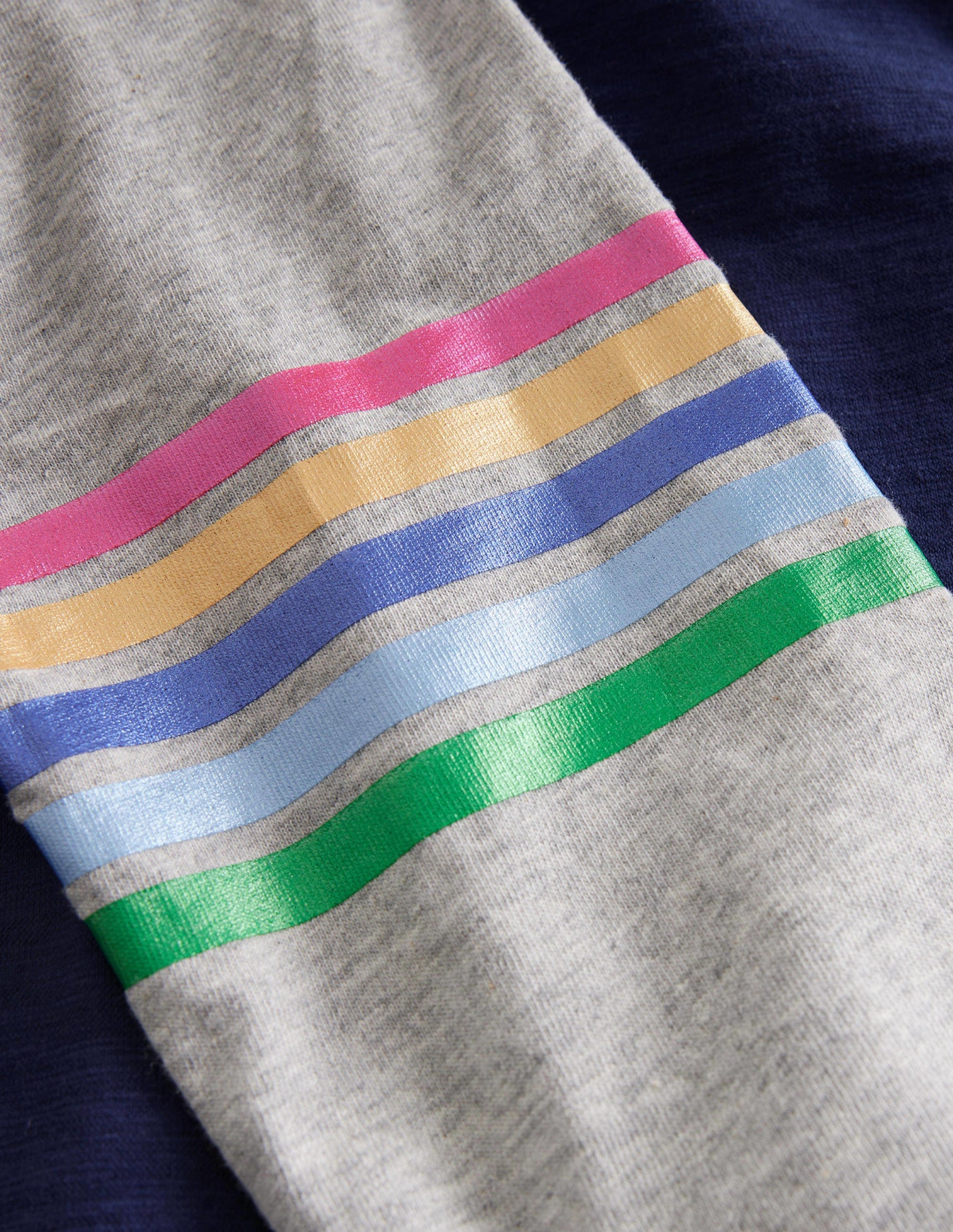 Raglan-T-Shirt mit Blockfarben-Steuerbordblau Metallic-3