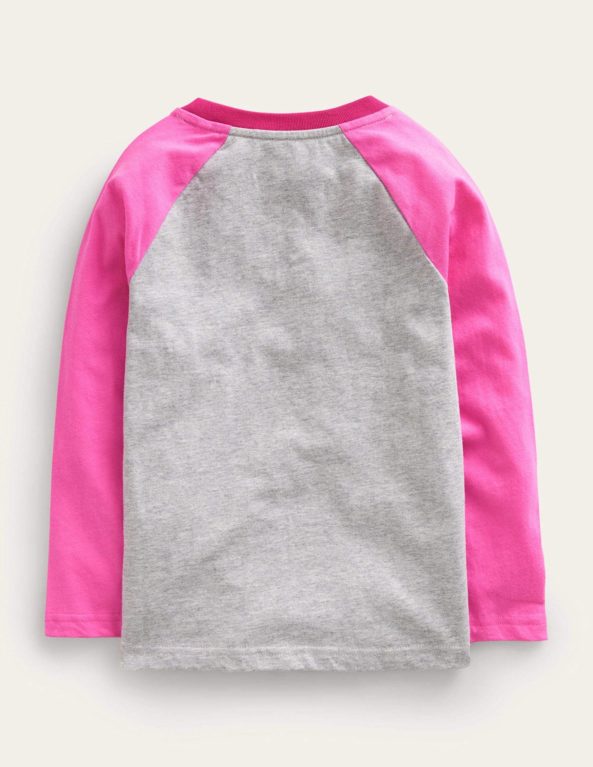 T-shirt colourblock à manches raglan-Étoiles Gris Chiné-2