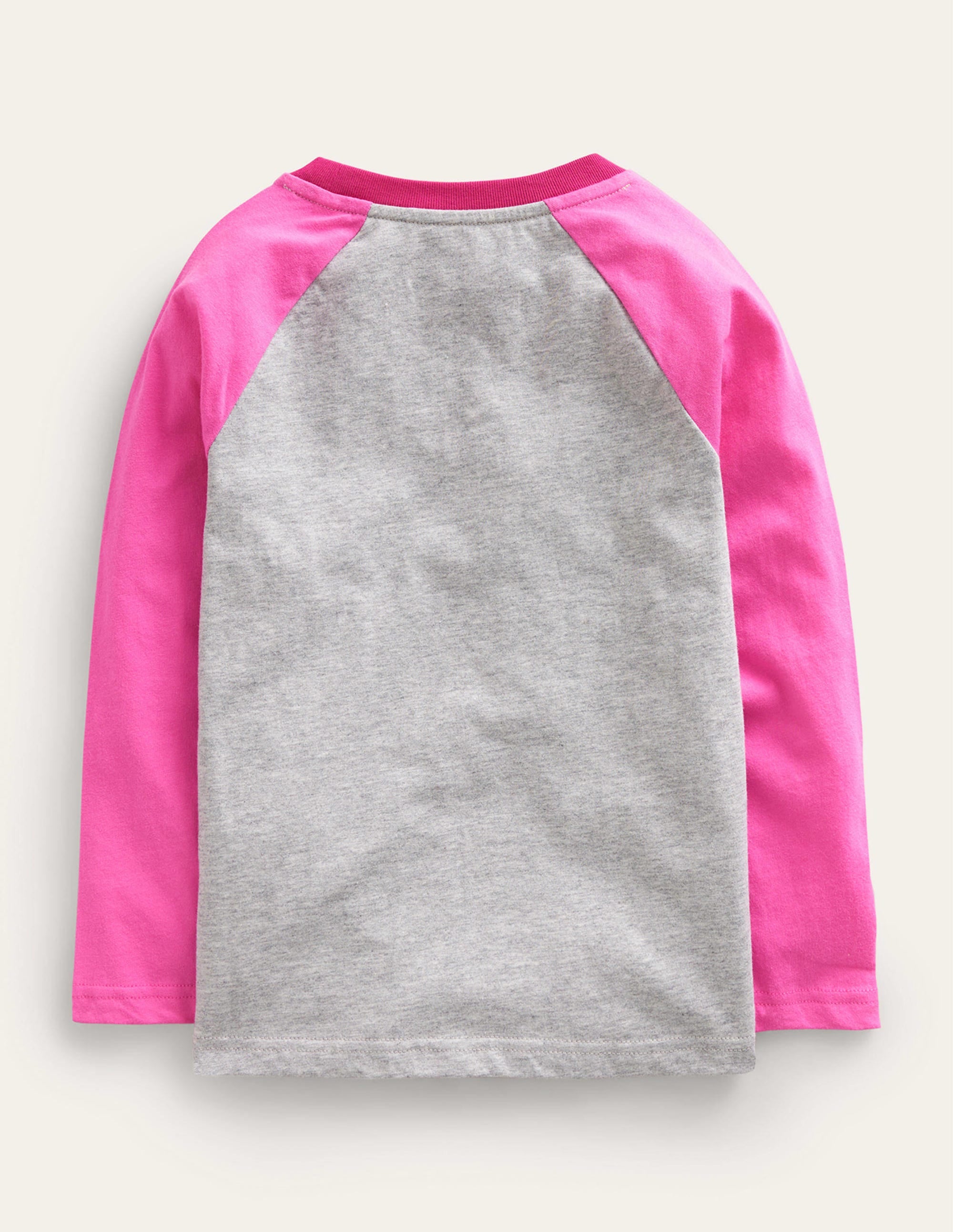 T-shirt colourblock à manches raglan-Étoiles Gris Chiné - Image 2