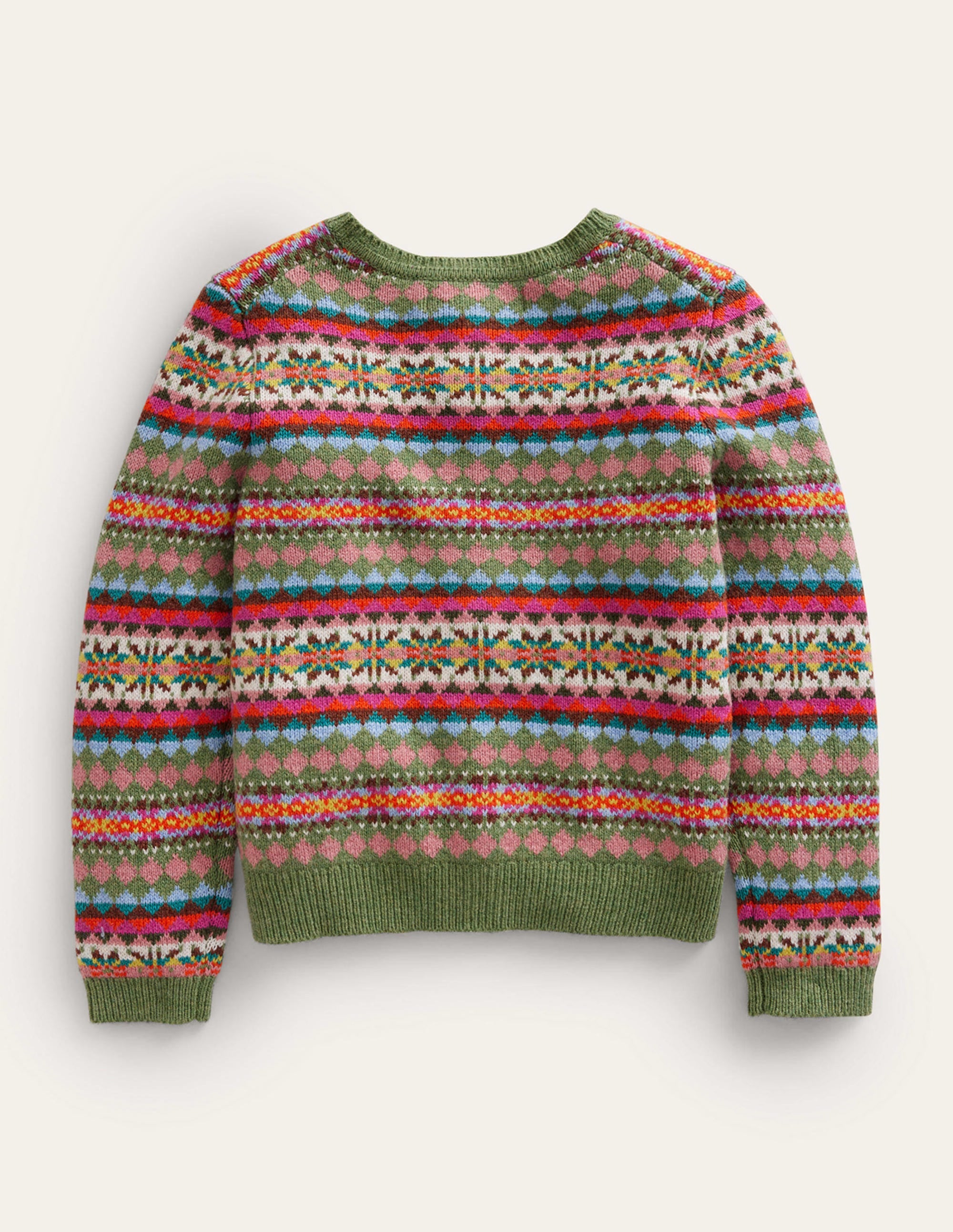 Fair-Isle-Strickjacke-Bunt Fair-Isle - Image 2