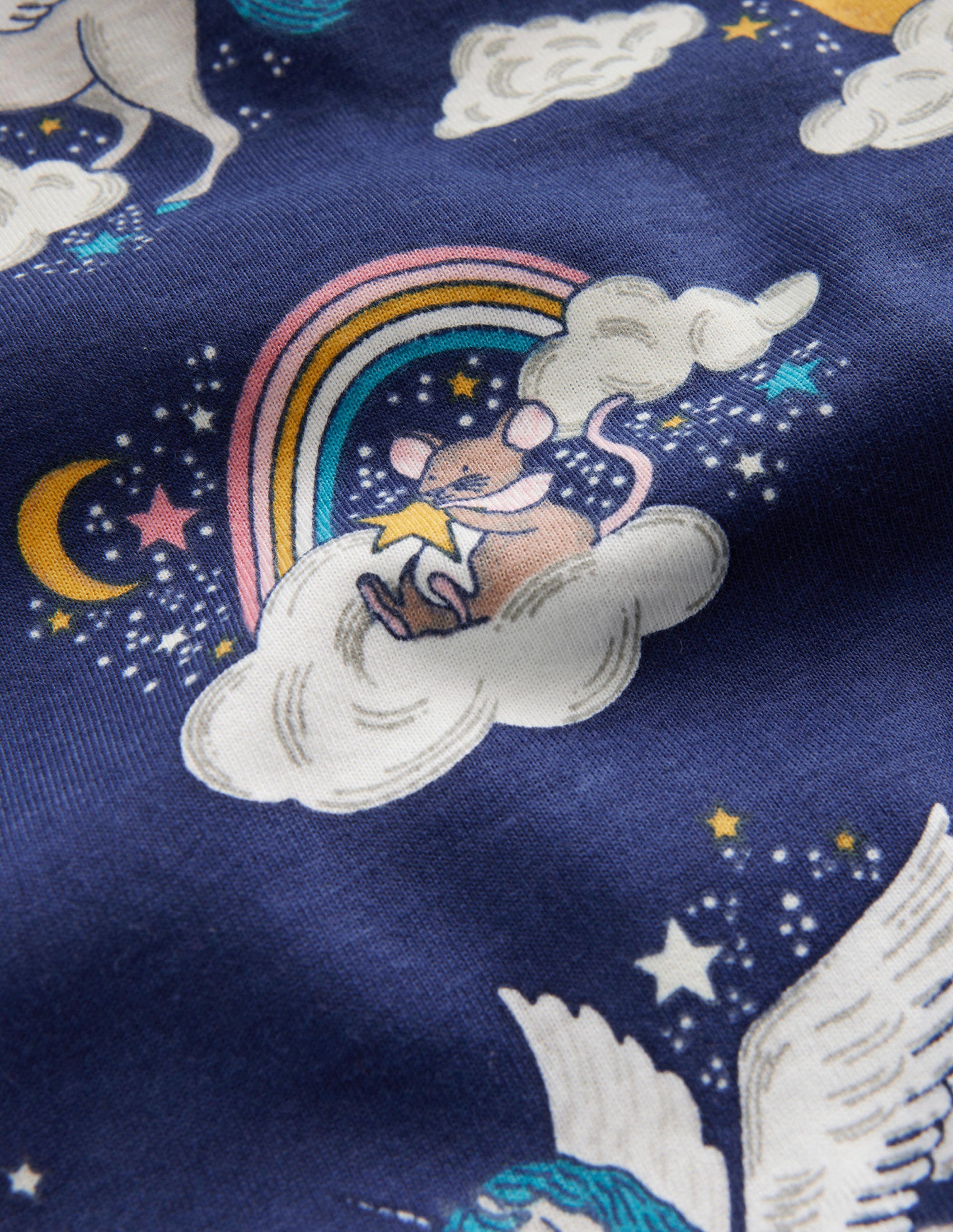 Eng anliegender, im Dunkeln leuchtender Pyjama-Schuluniform-Marineblau Magischer Himmel - Image 3
