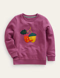 Sweatshirt mit Applikation-Teetassen-Rosa Ahorn