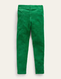 Leggings aus Velours-Rippstrick-Monster-Grün
