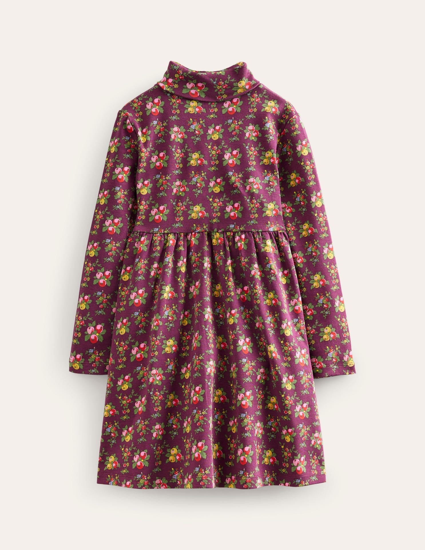 Robe à col roulé en jersey-Verger violet baie - Image 2
