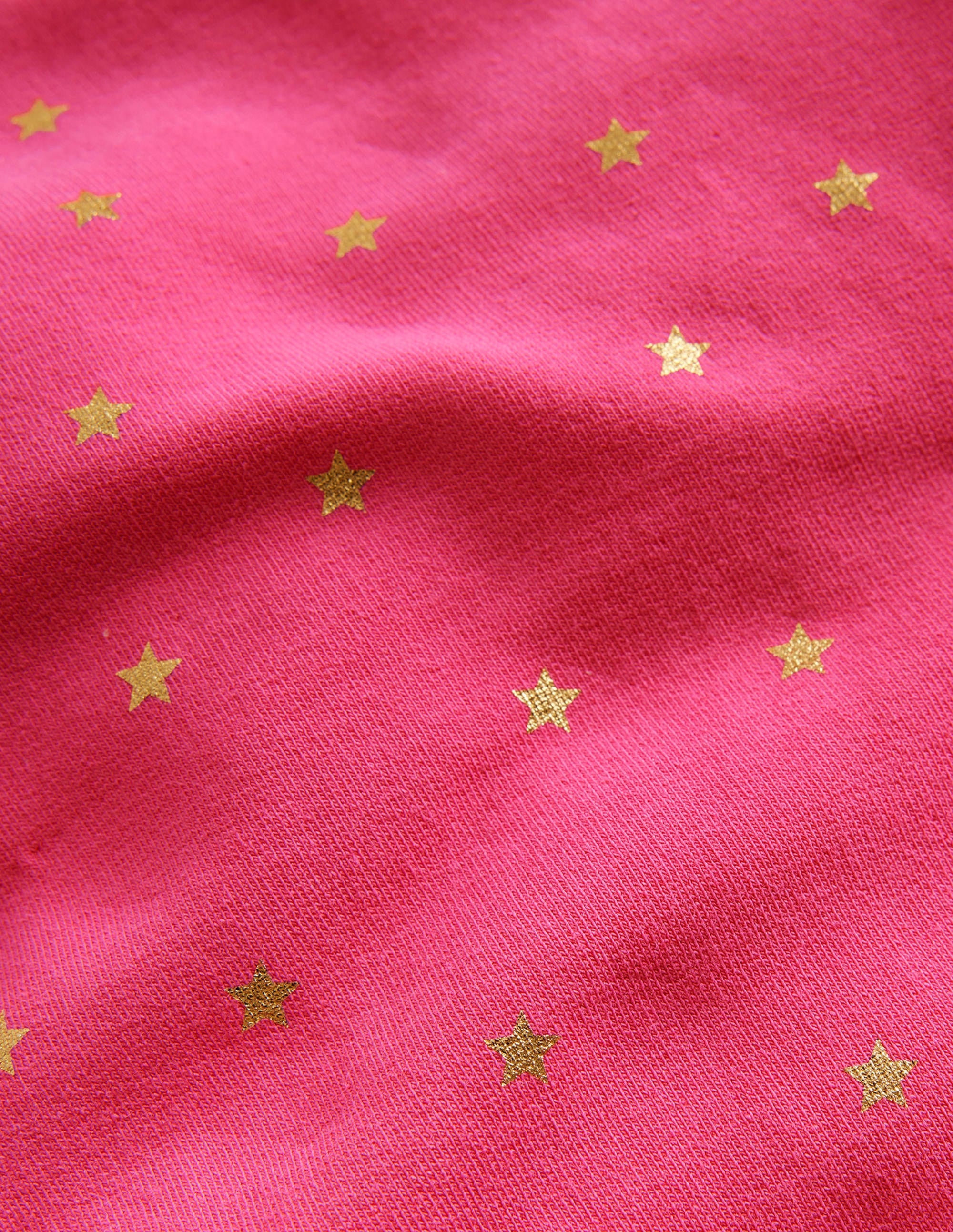 Legging fun et cosy-Étoiles métallisées rose moyen - Image 3