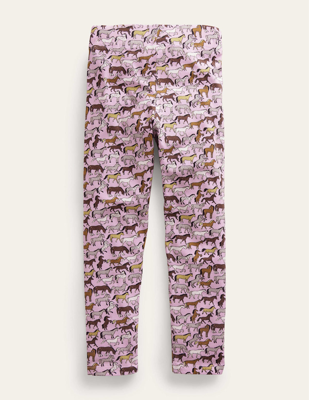 Lustige, bequeme Leggings-Kirschblütenrosa Pferde-2