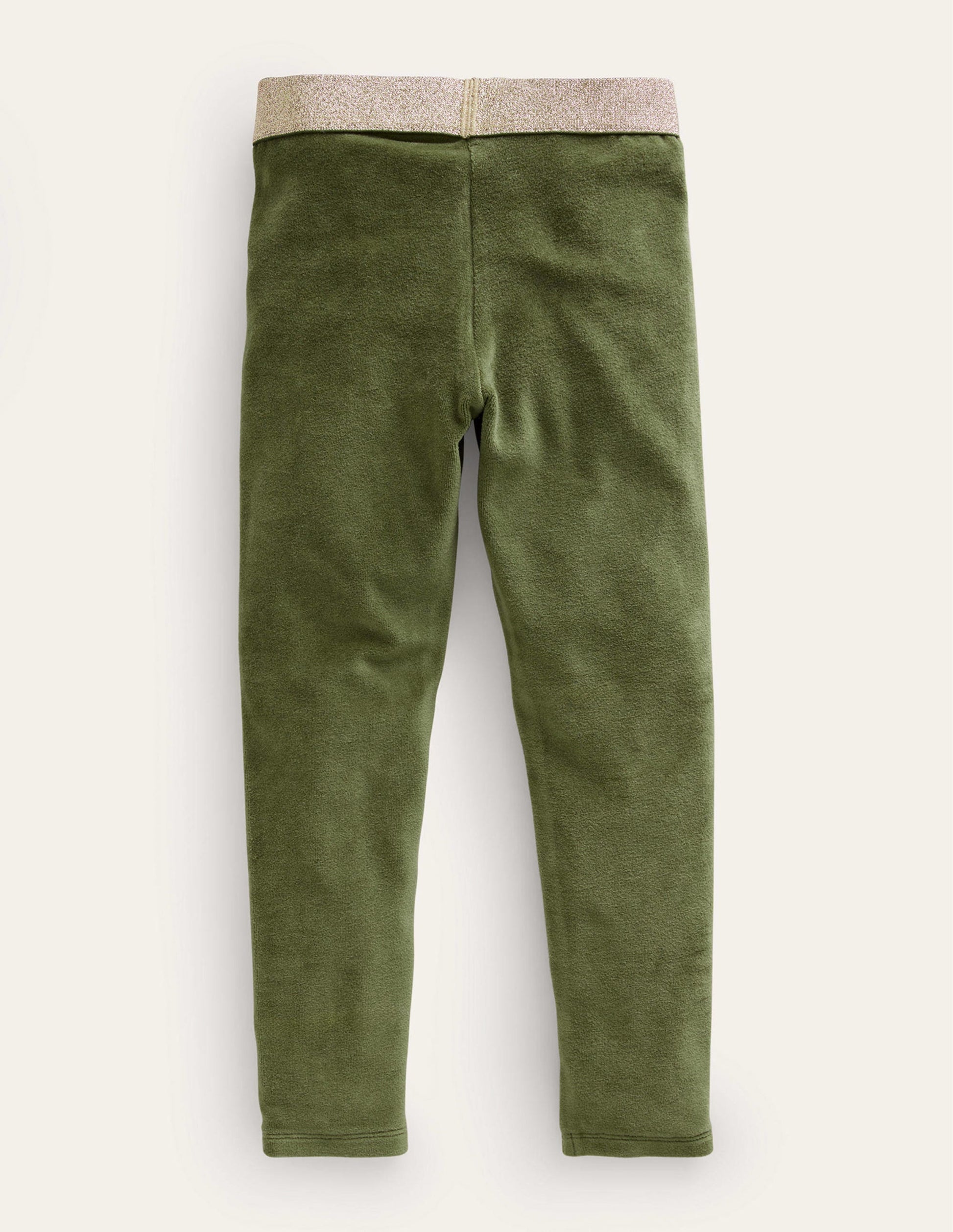 Legging en velours-Vert kaki-2