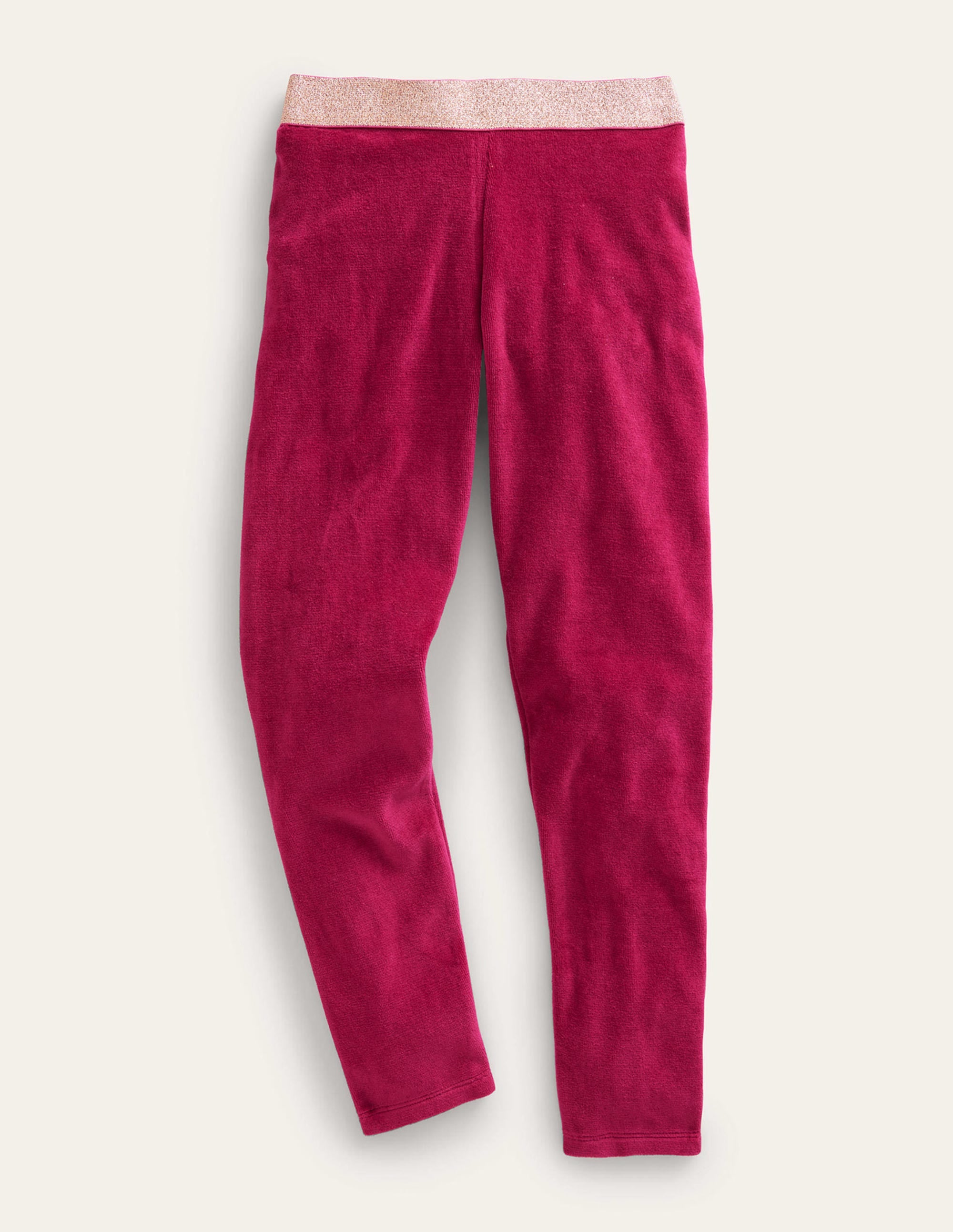 Leggings aus Samt-Penelope-Rosa - Image 1