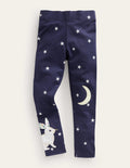 Leggings mit Applikationen-Französisches Marineblau Sterne Hase