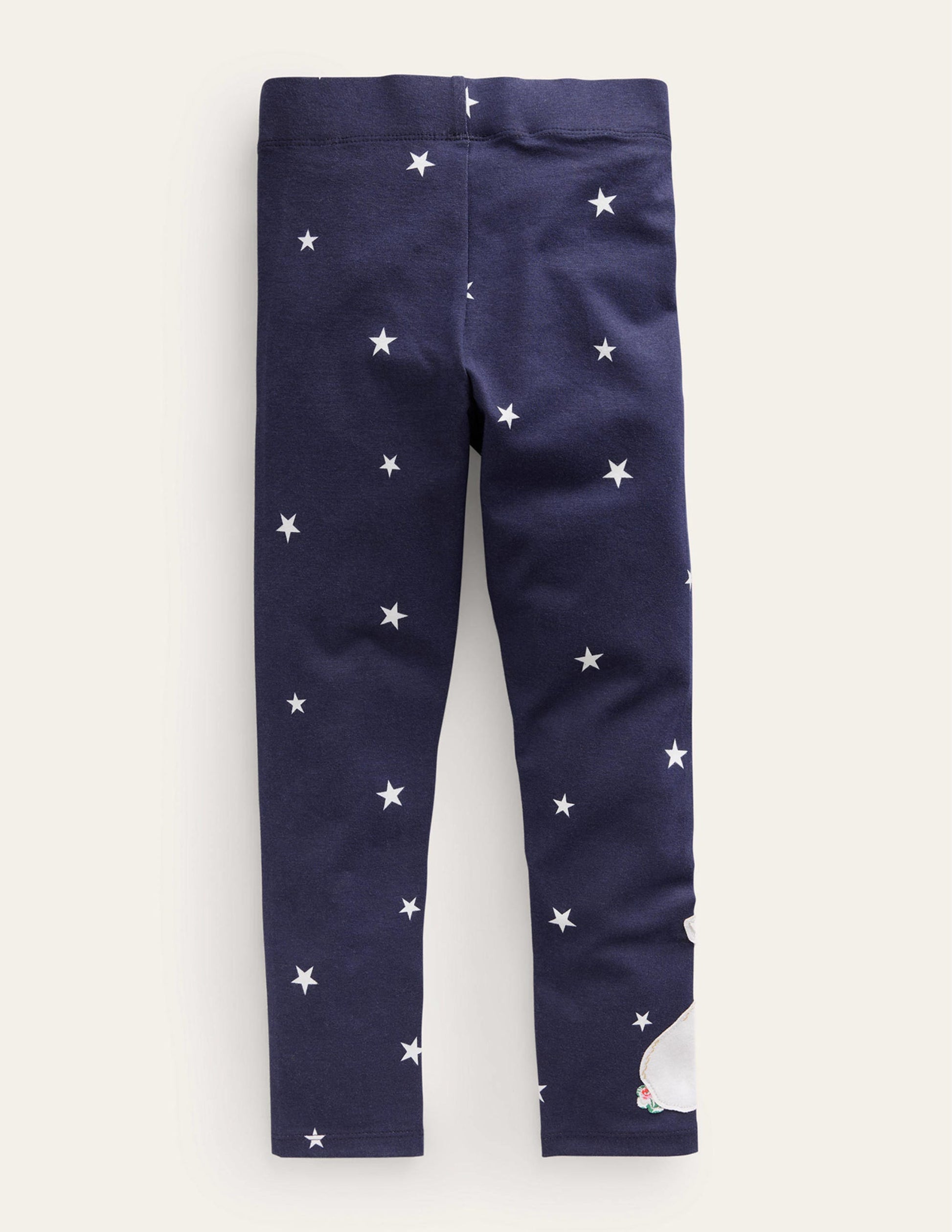 Leggings mit Applikationen-Französisches Marineblau Sterne Hase-2
