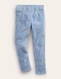 Cord-Leggings-Kiesblau