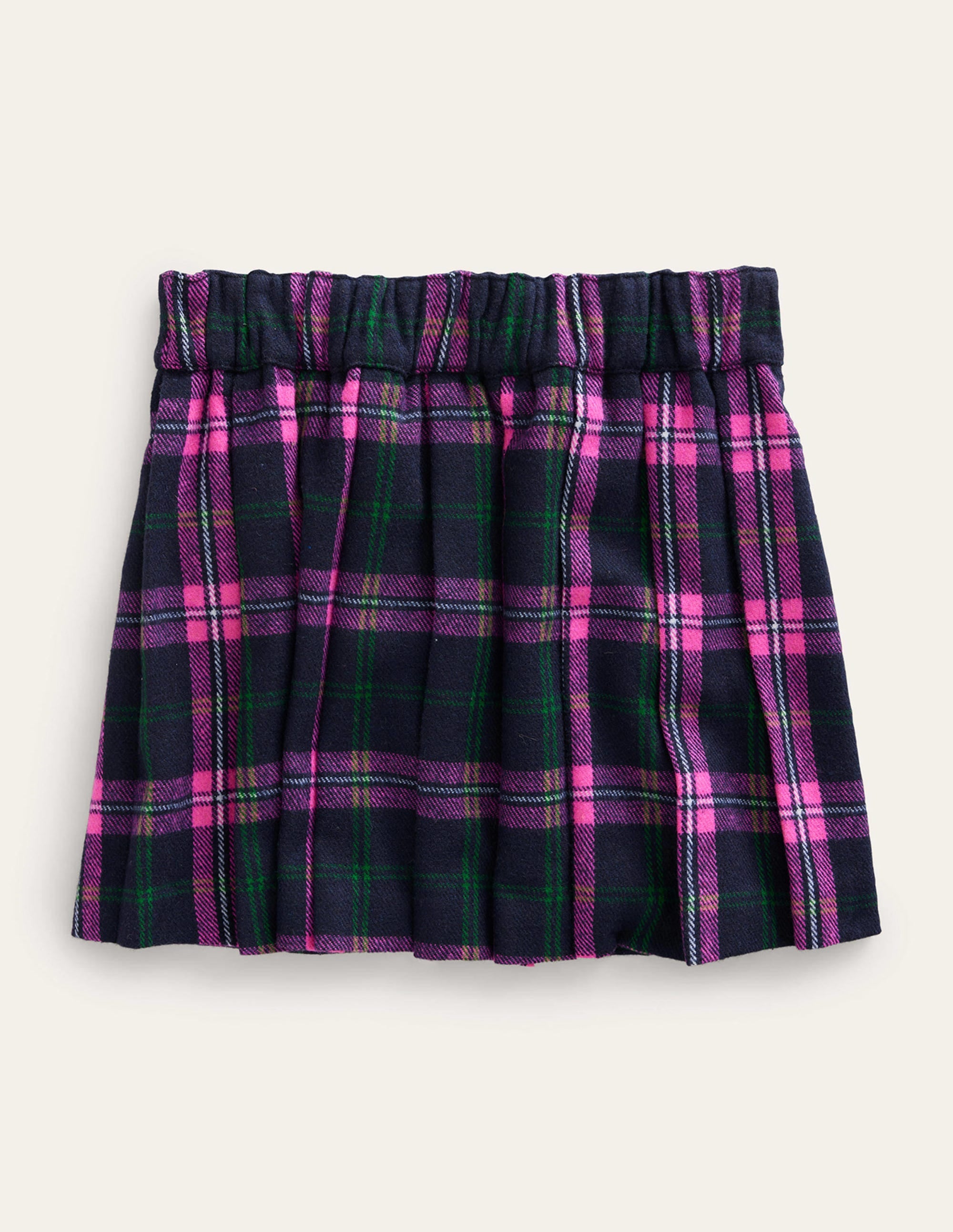 Der Schottenrock-Schuluniform-Marineblau / Mittelrosa Kariert - Image 2