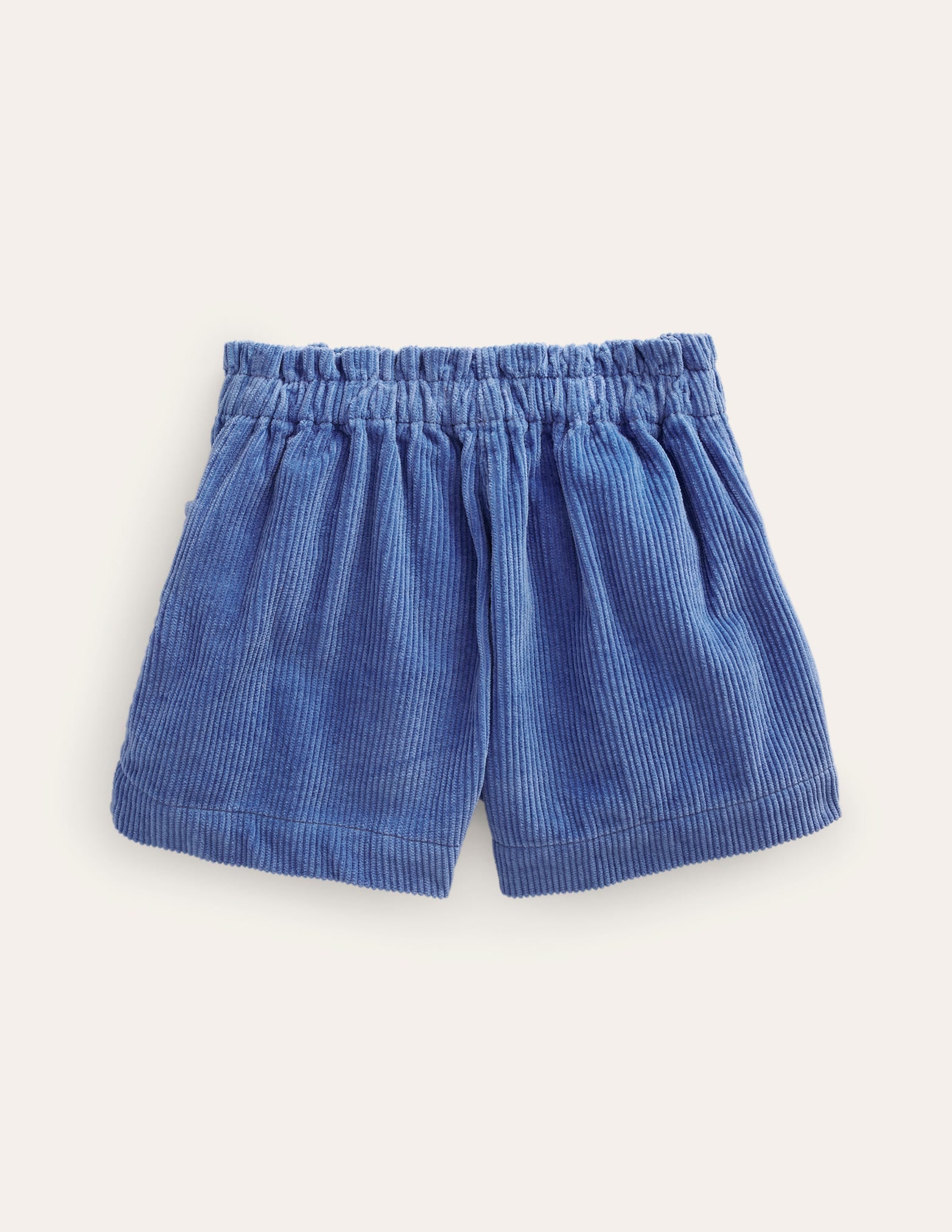 Breite Cord-Shorts-Delftblau-2