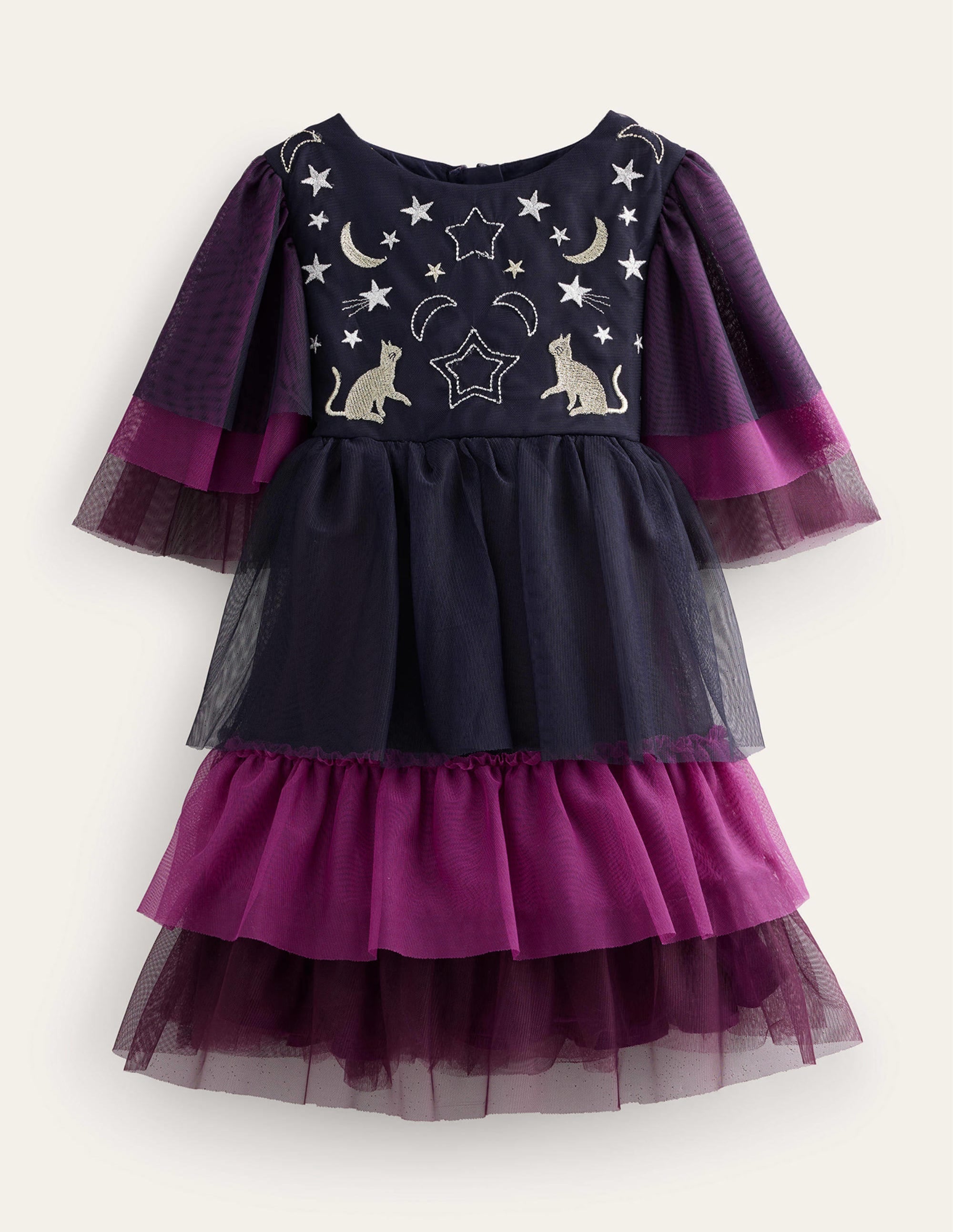 Robe d'Halloween en tulle-Violet chrysanthème - Image 1