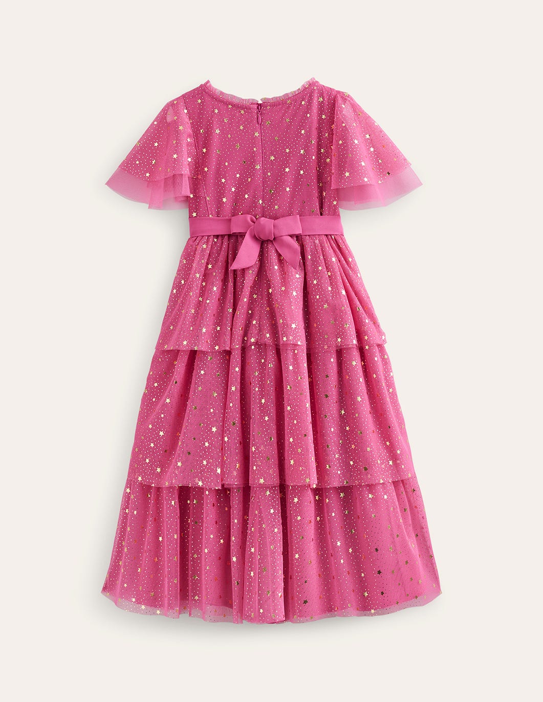Tüllkleid mit Folienstern-Sweet William Rosa-2