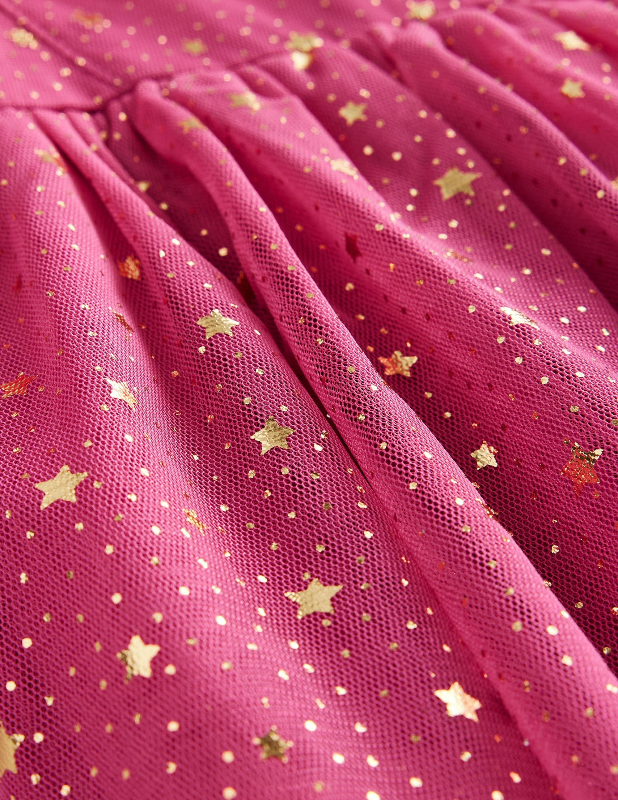 Tüllkleid mit Folienstern-Sweet William Rosa - Image 3