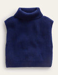 Rollkragen-Top-Schuluniform-Marineblau