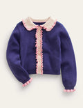 Strickjacke-Schuluniform-Marineblau