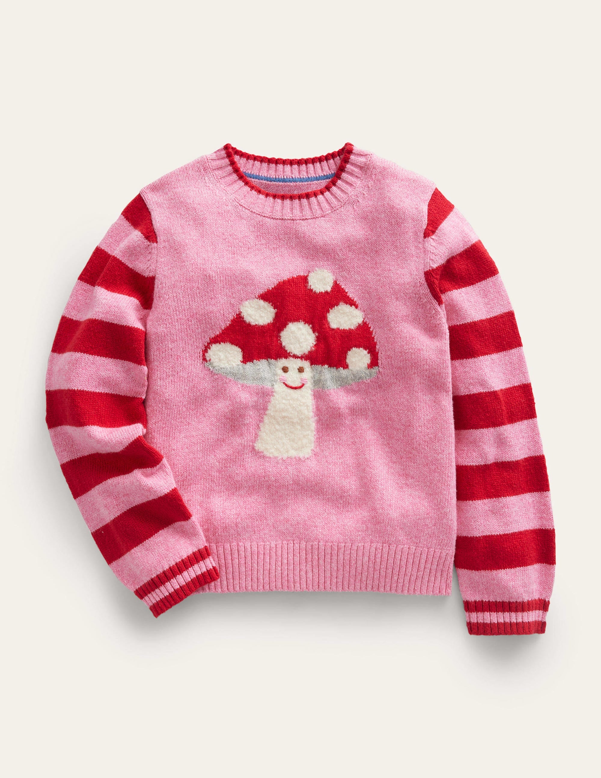 Bouclé-Pullover mit Fliegenpilz-Azalee Fliegenpilz - Image 1