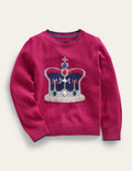 Pull couronne-Rose Pénélope