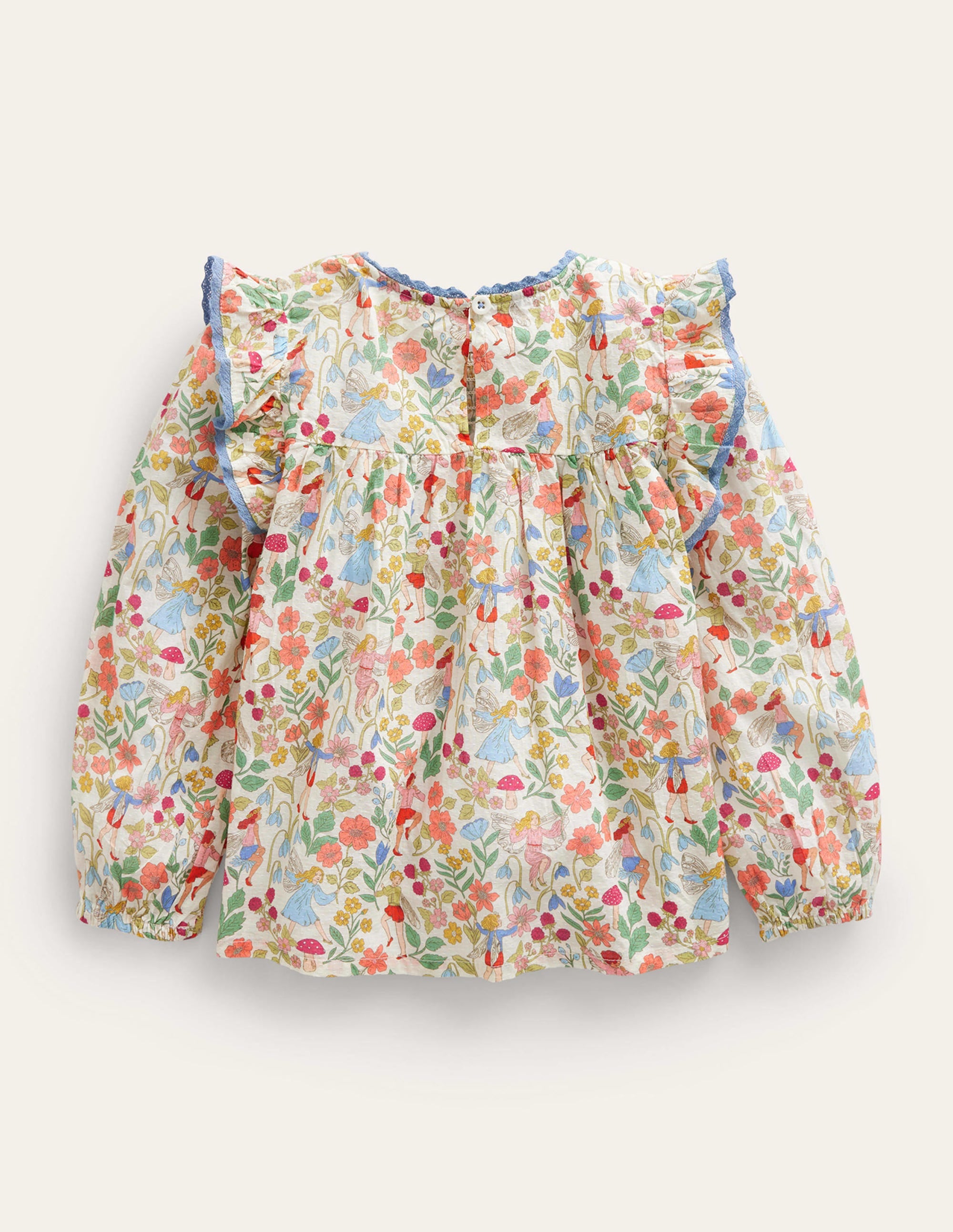 Blouse volantée à smocks-Fées vanille - Image 2