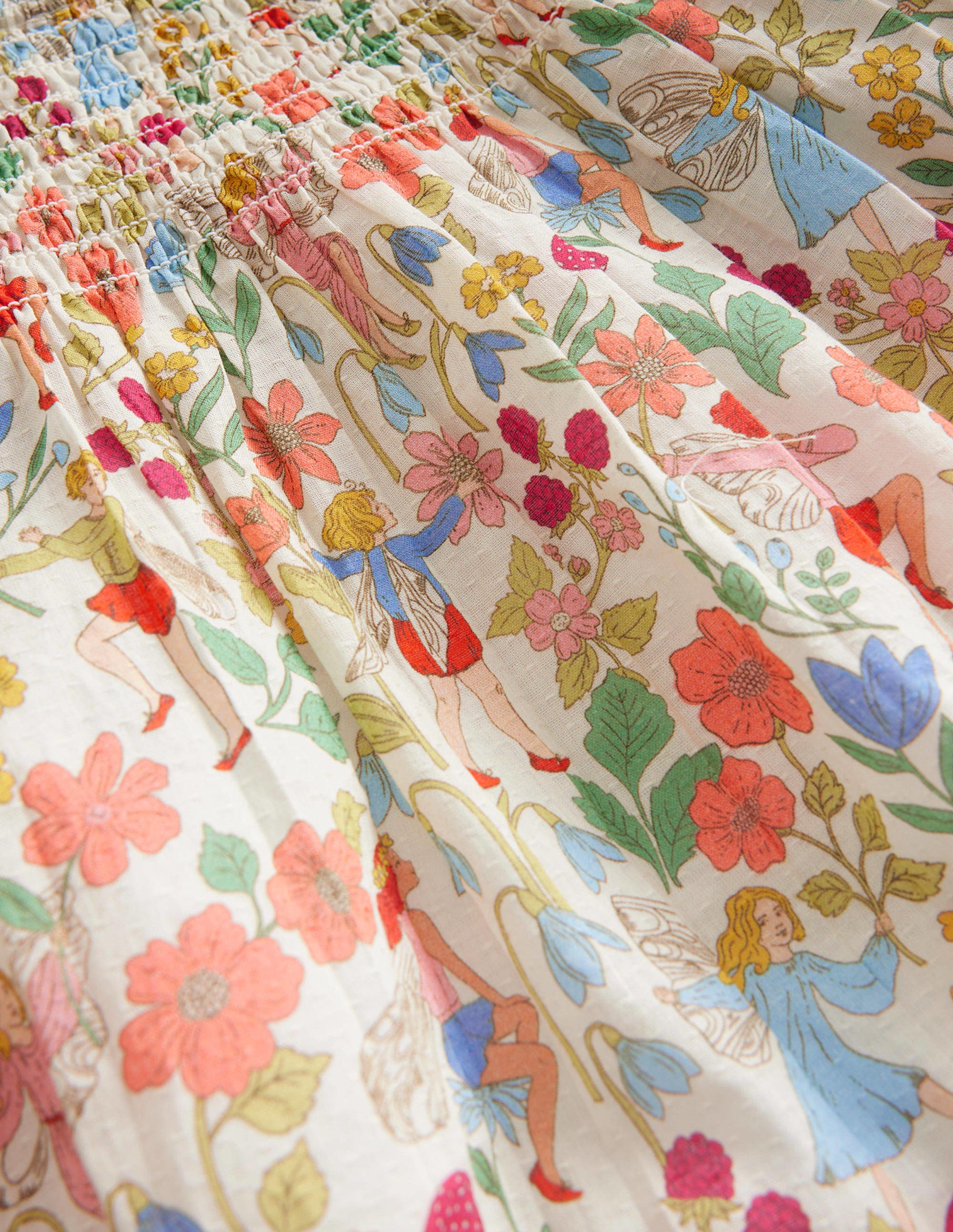 Blouse volantée à smocks-Fées vanille - Image 3