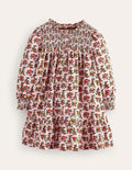 Shirred Cord Dress-French Pink Apple Orchard
