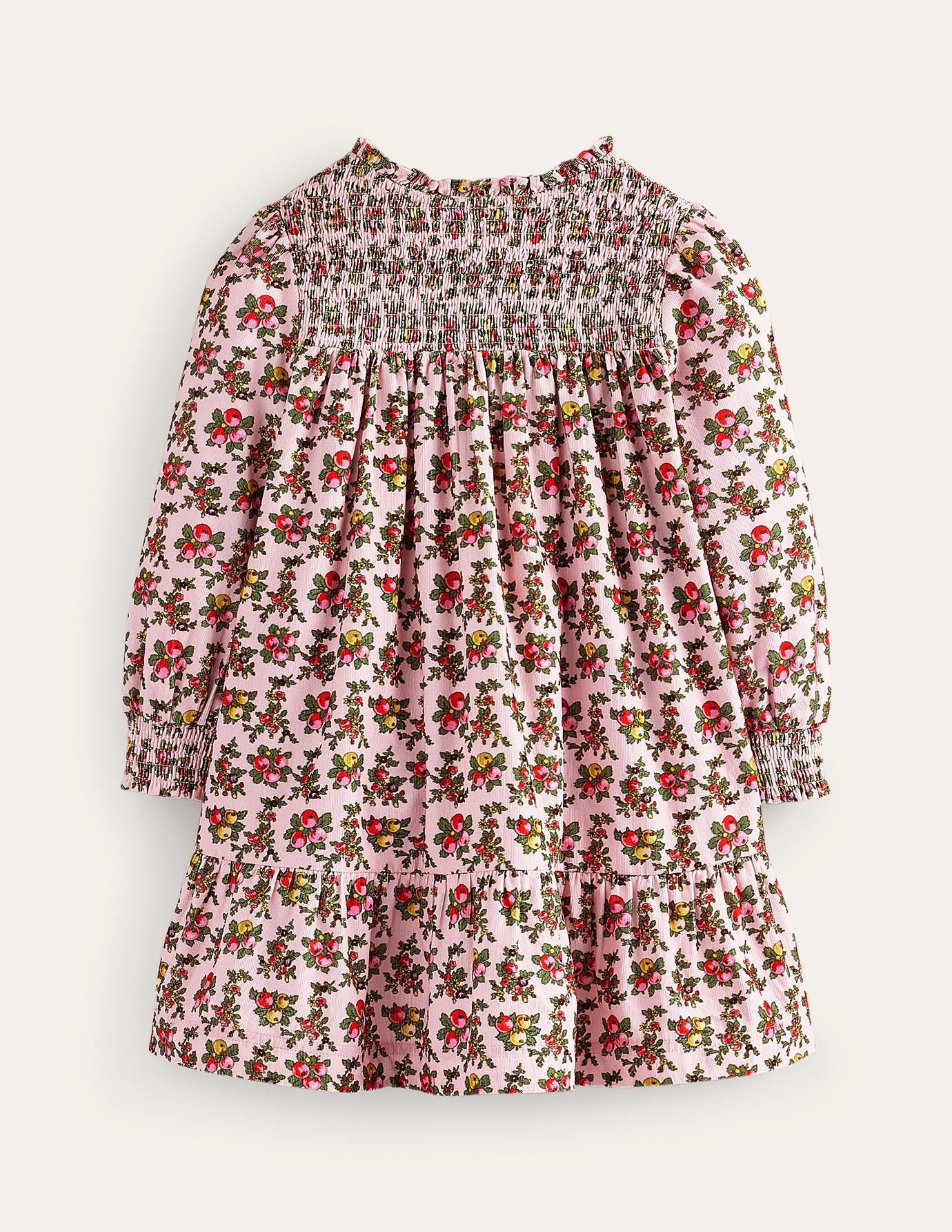 Shirred Cord Dress-French Pink Apple Orchard-2