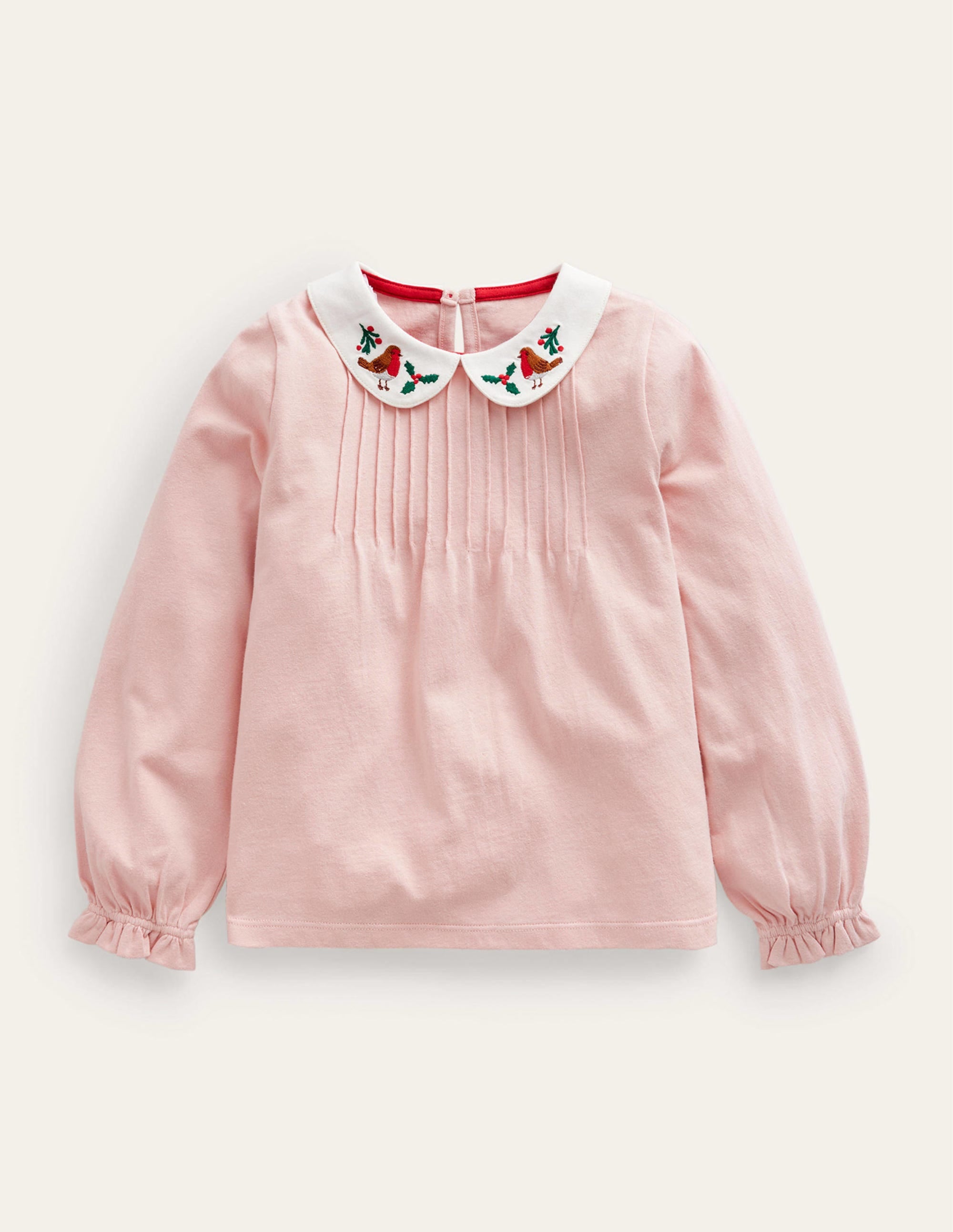 Collared Jersey Top-Provence Dusty Pink - Image 1
