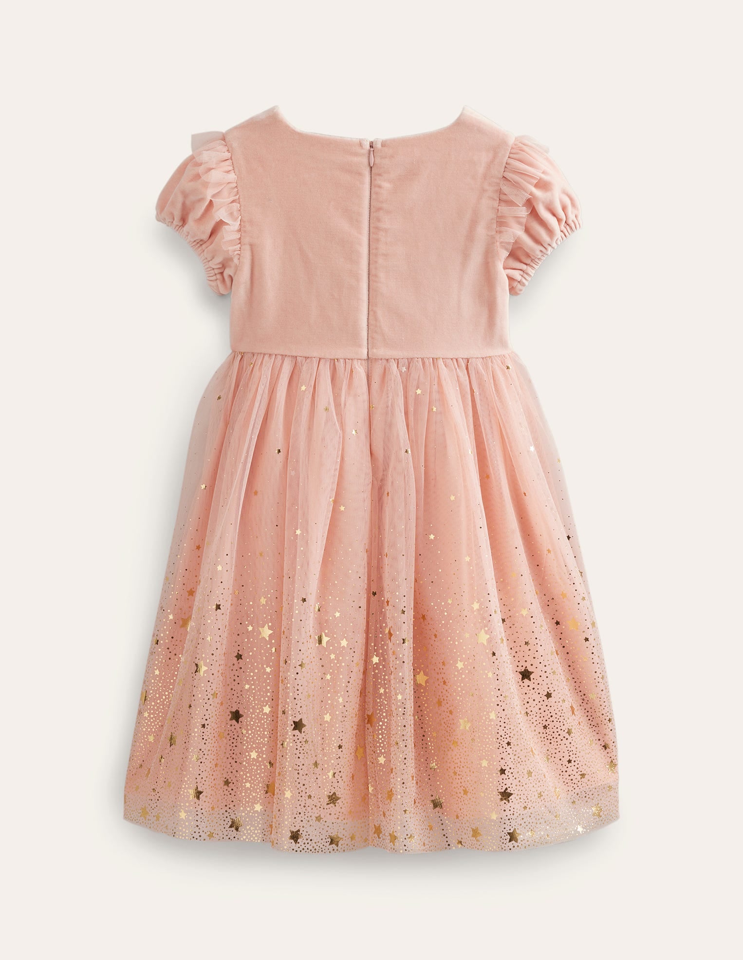Metallic-Kleid mit Dip-Dye-Effekt-Provence Altrosa/Gold - Image 2