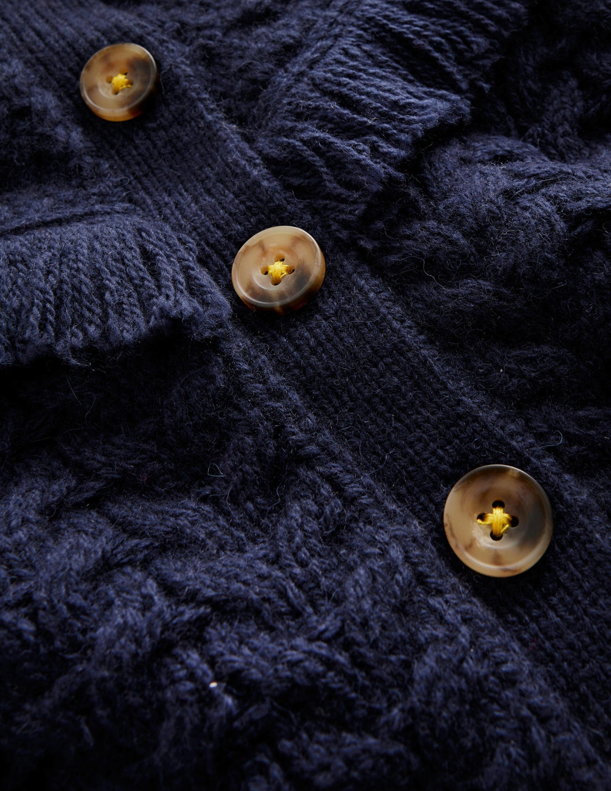 Strickjacke mit Quasten-Marineblau-3