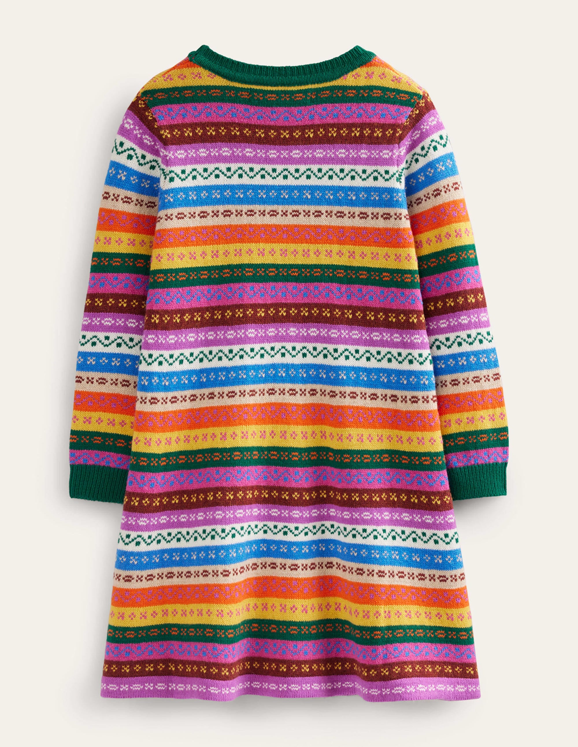 Fair-Isle-Pulloverkleid-Bunt, Fair-Isle-Muster - Image 2