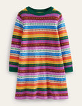 Fair-Isle-Pulloverkleid-Bunt, Fair-Isle-Muster