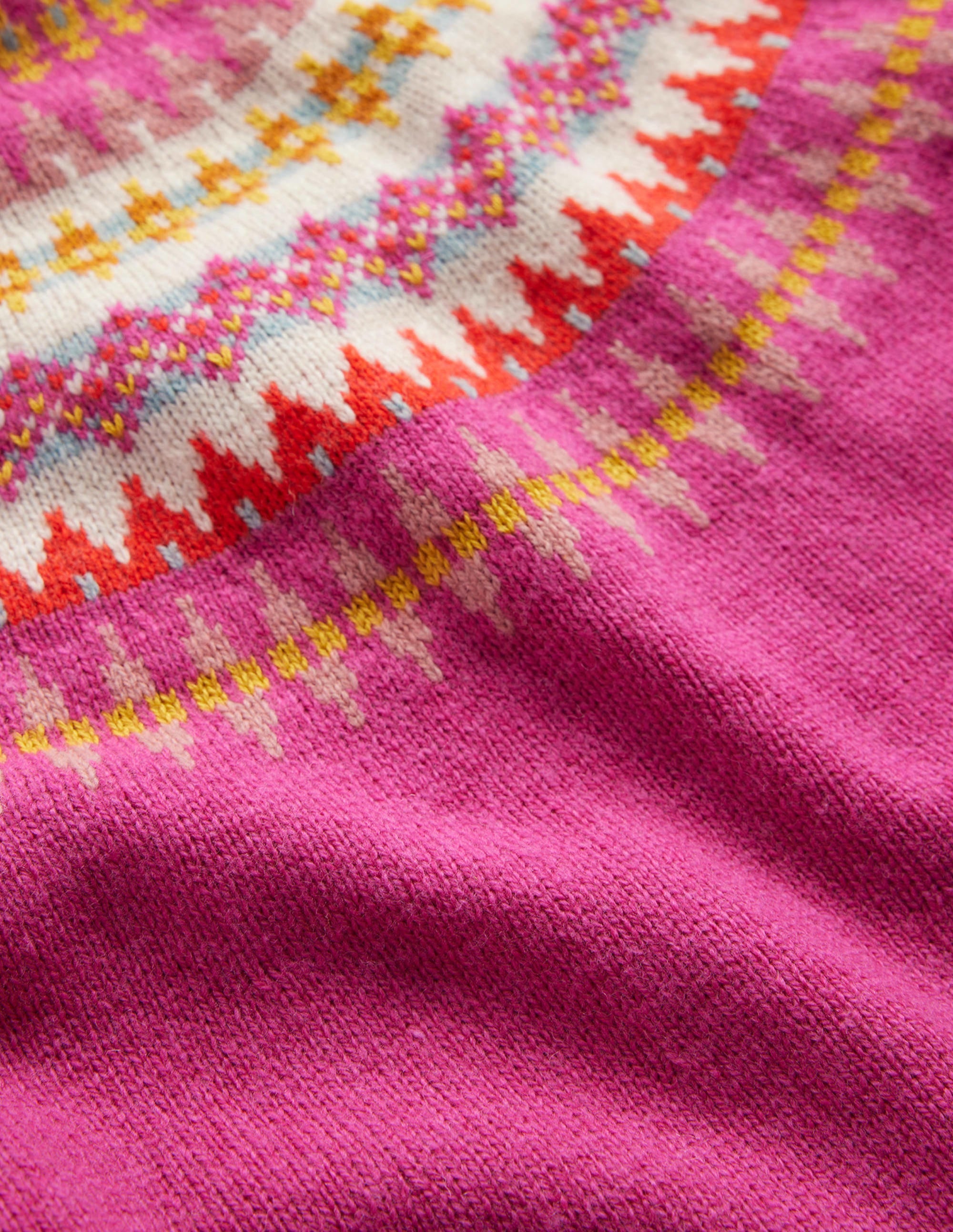 Robe-pull motif jacquard-Motif jacquard rose moyen - Image 3