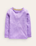 Geripptes Langarmshirt-Parma-Violett