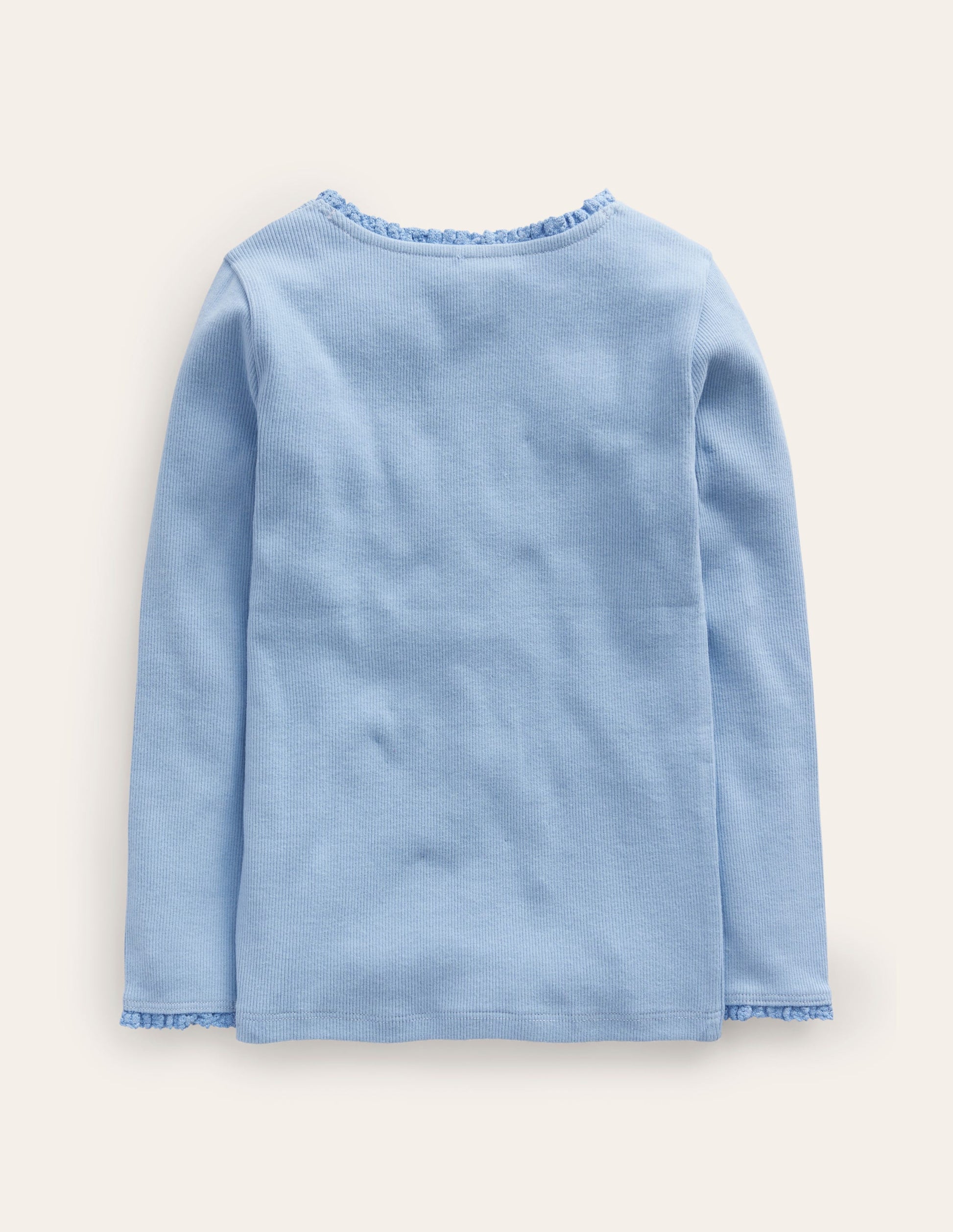 Geripptes Langarmshirt-Dämmerungsblau-2