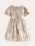 Metallic-Partykleid-Gold-Metallic