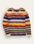 Cardigan rayé étincelant-Rayé étincelle multi