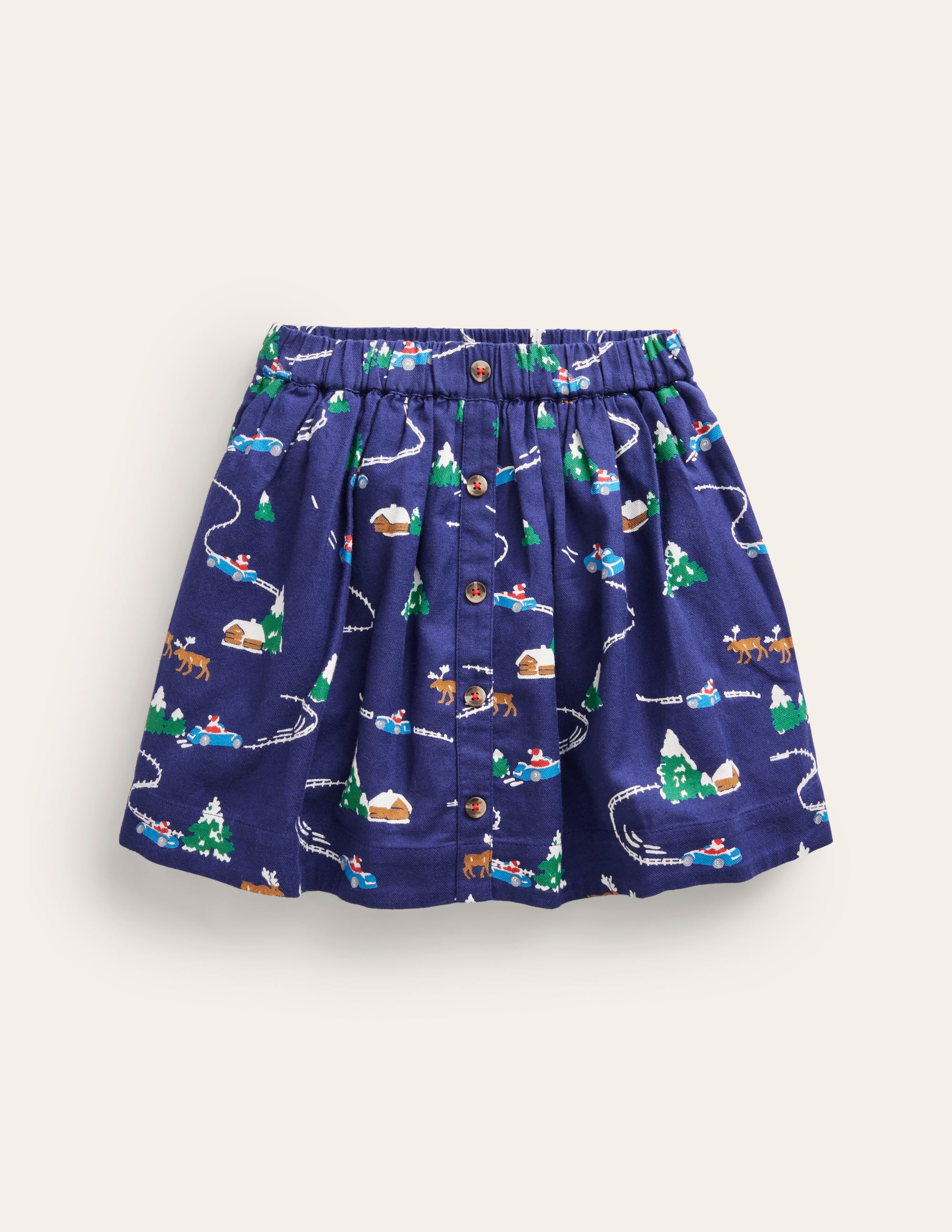 Wallender Rock zum Hineinschlüpfen-Schuluniform-Marineblau Festszene - Image 1
