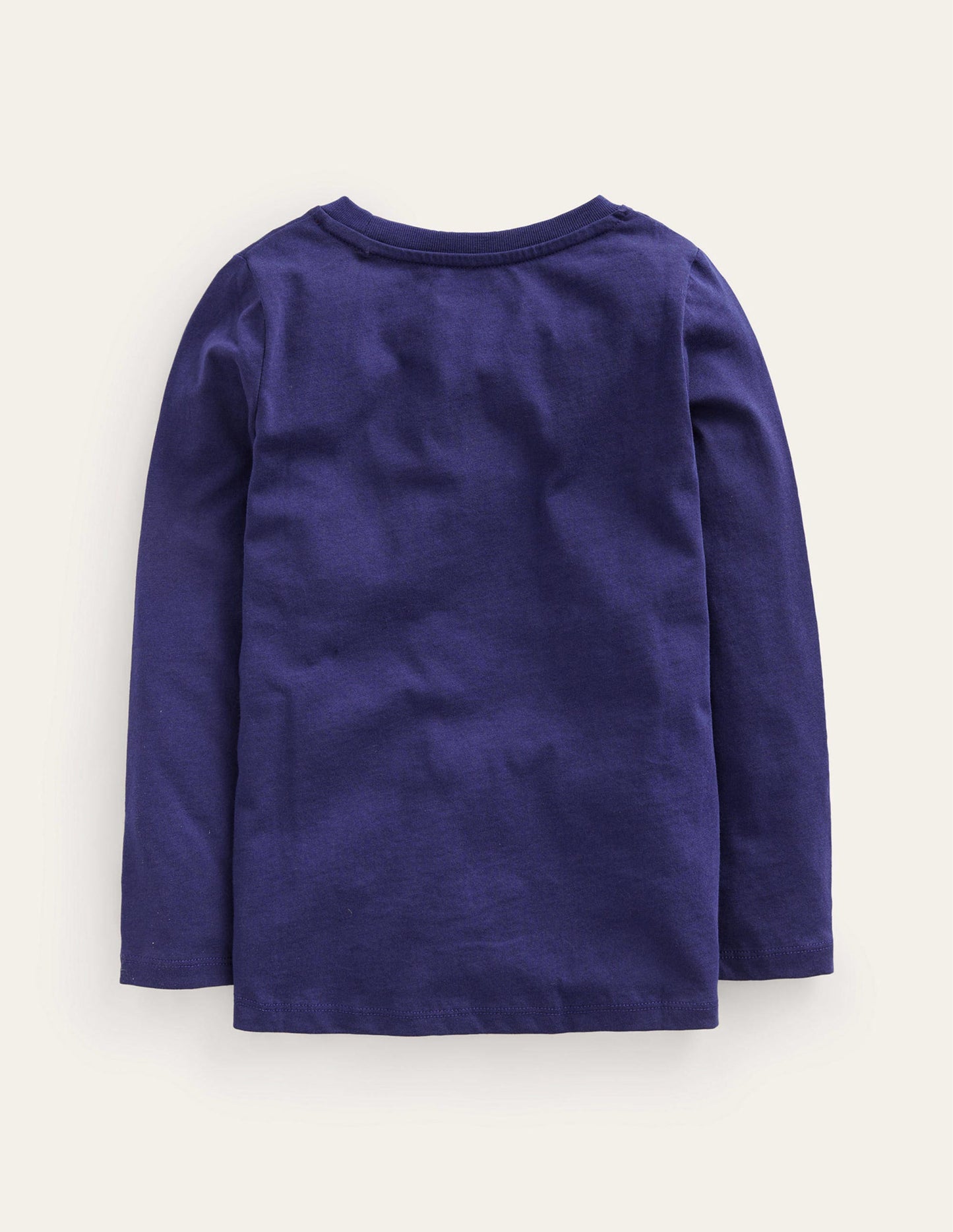 T-Shirt mit Metllic-Logo-Französisches Marineblau Hirsch