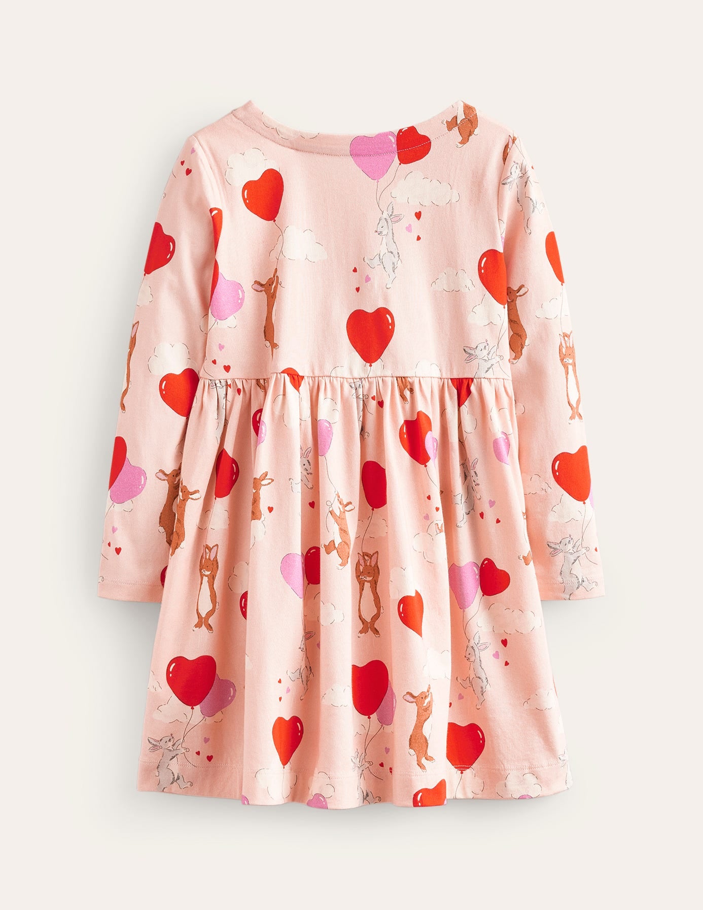 Lustiges Jerseykleid mit langen Ärmeln-Balletrosa Hasen - Image 2