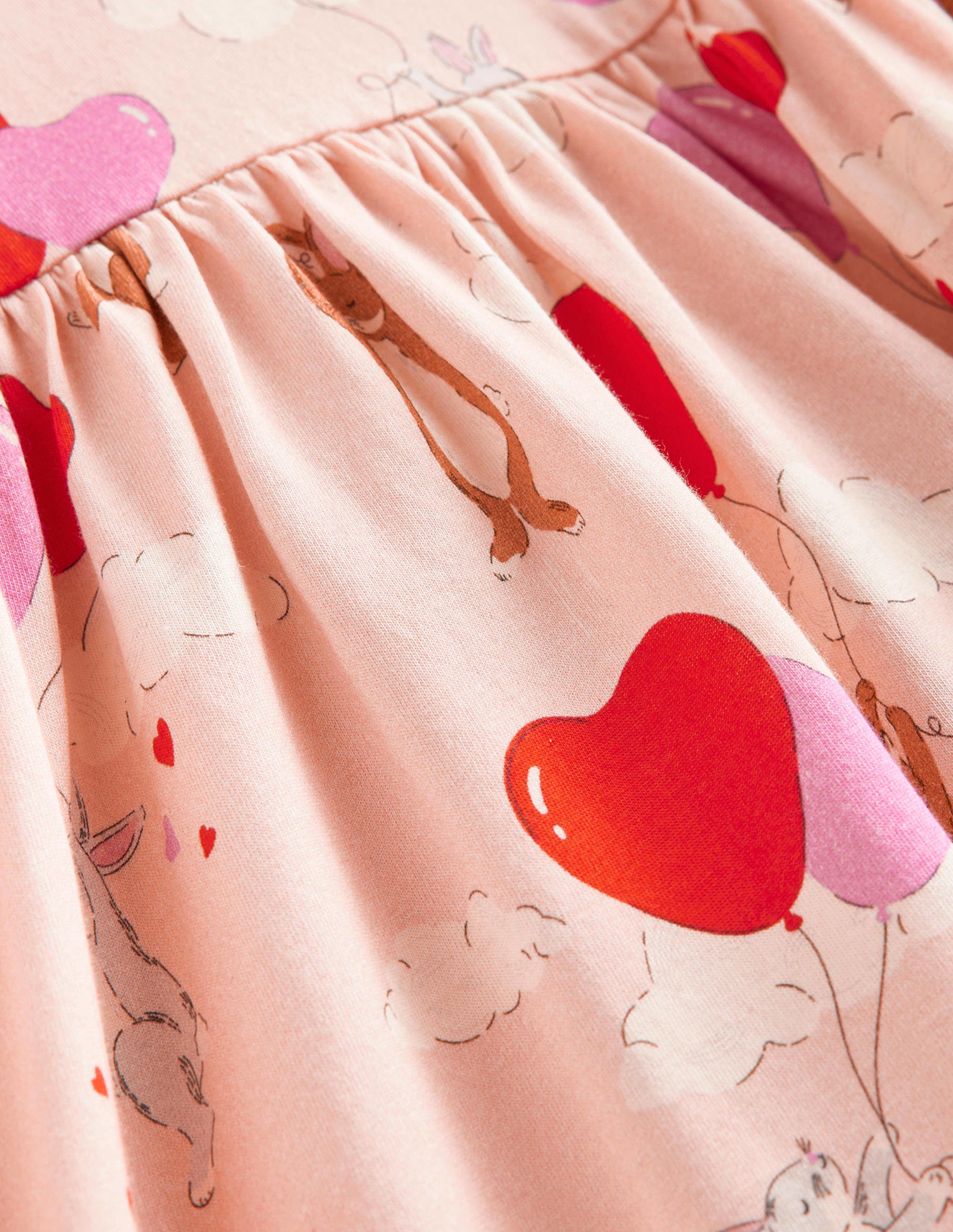 Lustiges Jerseykleid mit langen Ärmeln-Balletrosa Hasen - Image 3
