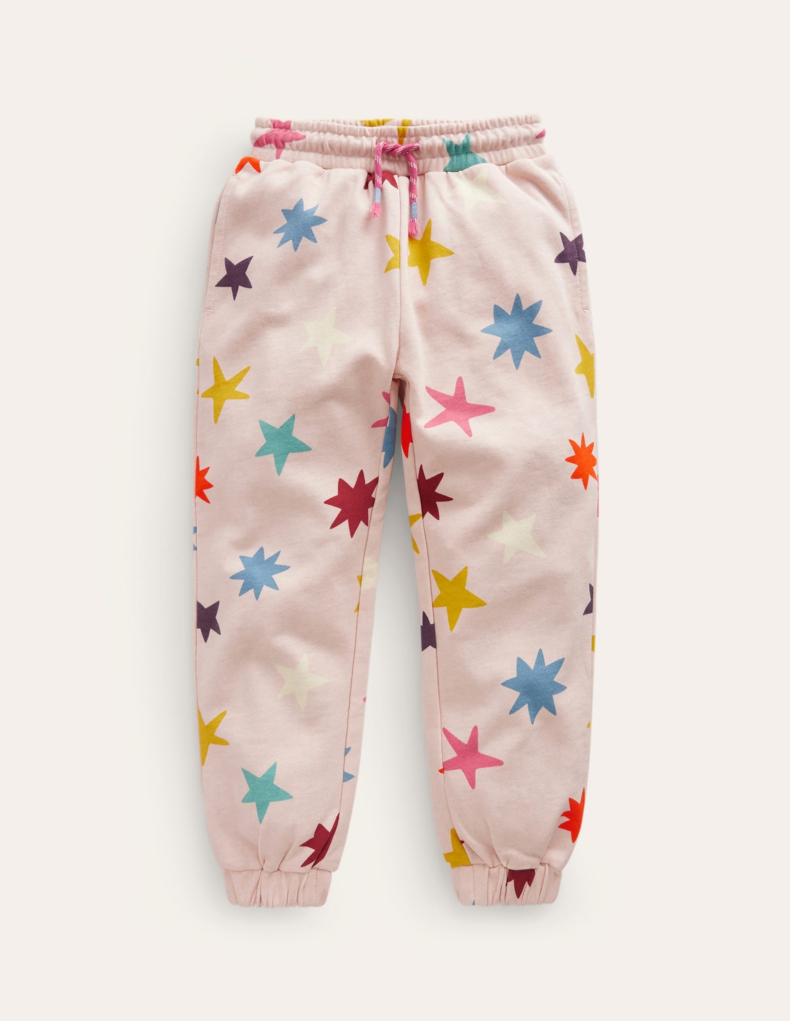 Printed Joggers-Oatmeal Multi Stars-1