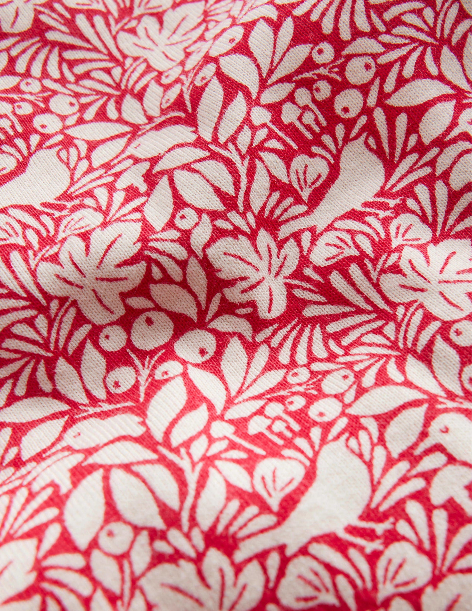 Eng anliegender, langer Schlafanzug-Rockabilly-Rot Rotkehlchen-3
