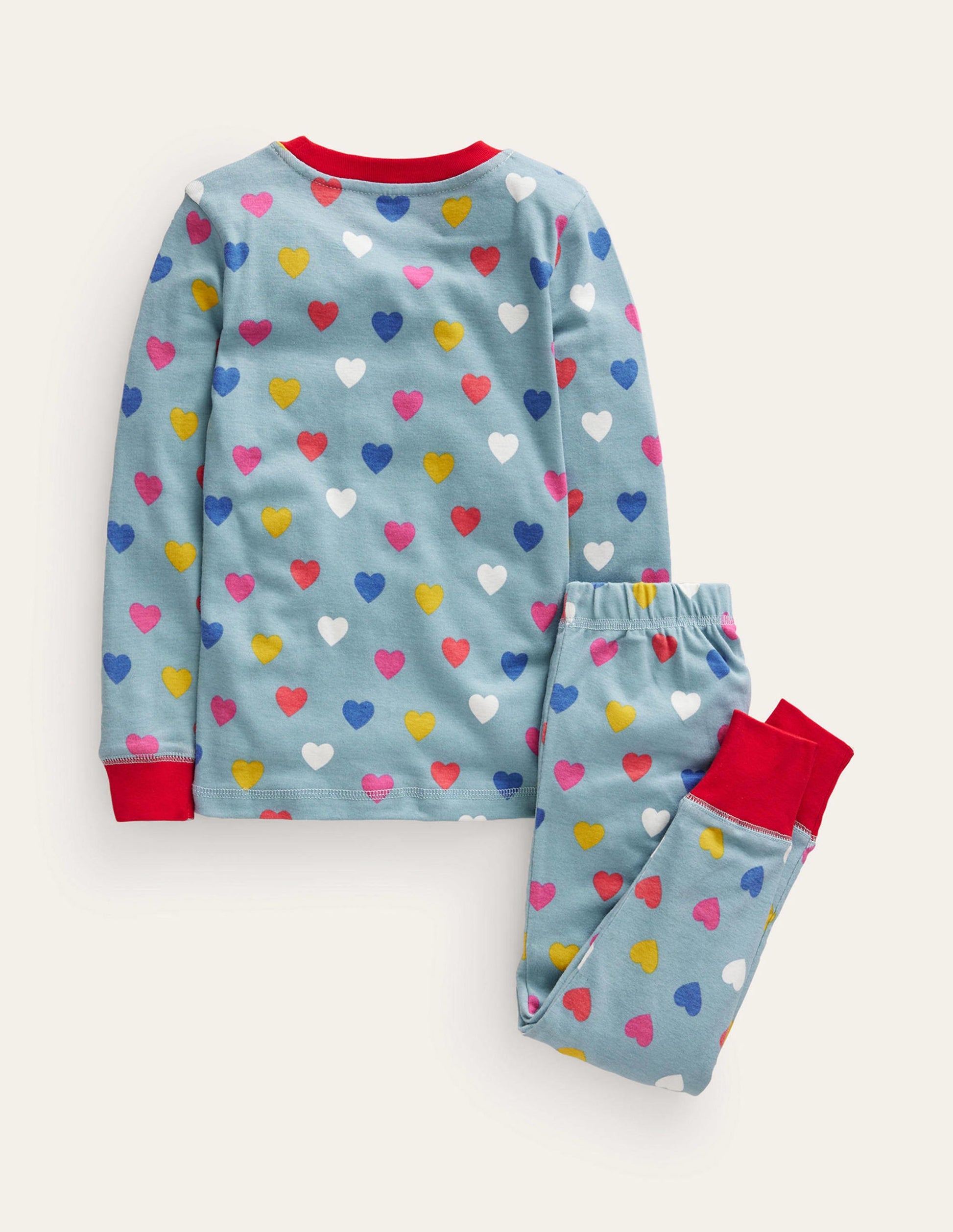 Snug Glow-In-The-Dark Pyjamas-Tourmaline Blue Hearts-2